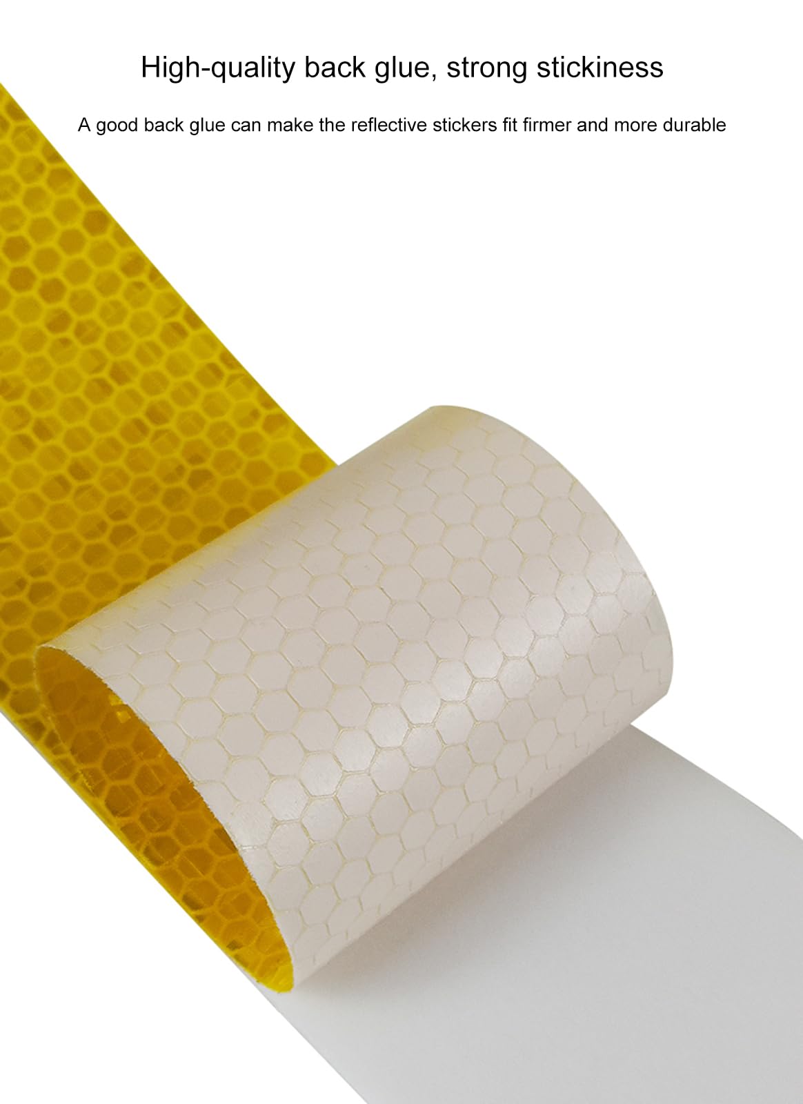 Cinta de señalización de peligro, Cinta Reflectante Multicolor 40cm Ancho 1m 10m 50m(Yellow,50m)