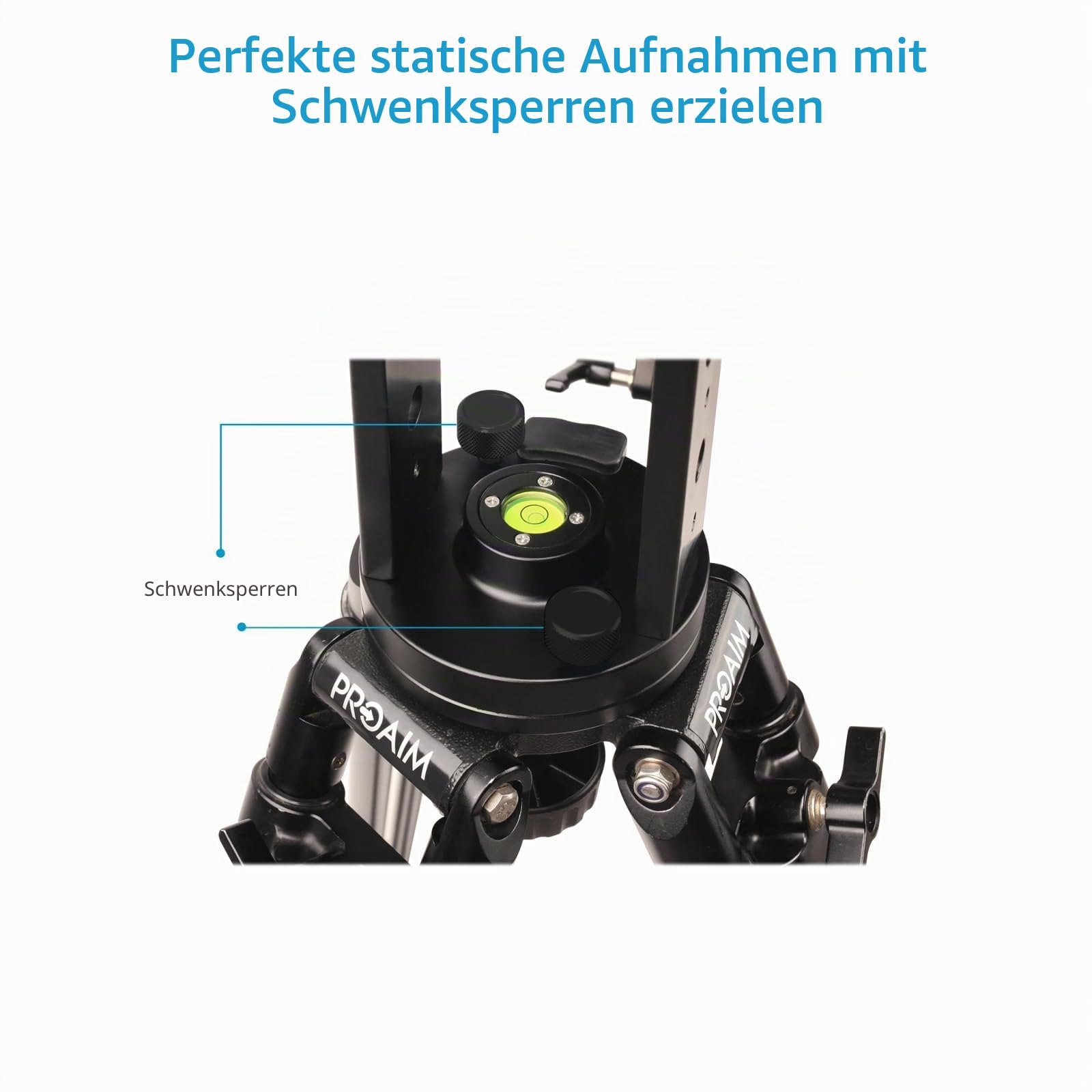 Proaim 10 'Wave-2 Jib Crane für Kamera/Gimbals/Pan Neigköpfe. Beinhaltet eine 100 -mm -Schüssel mit 75 -mm -Schüsseladapter. Für DSLR-Videokamera-Setups von bis zu 25 kg / 55 lb (P-WV-2PL)