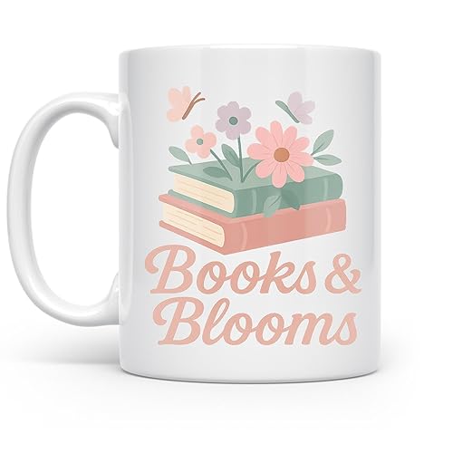Books And Blooms - Book Lover - 11 oz White
