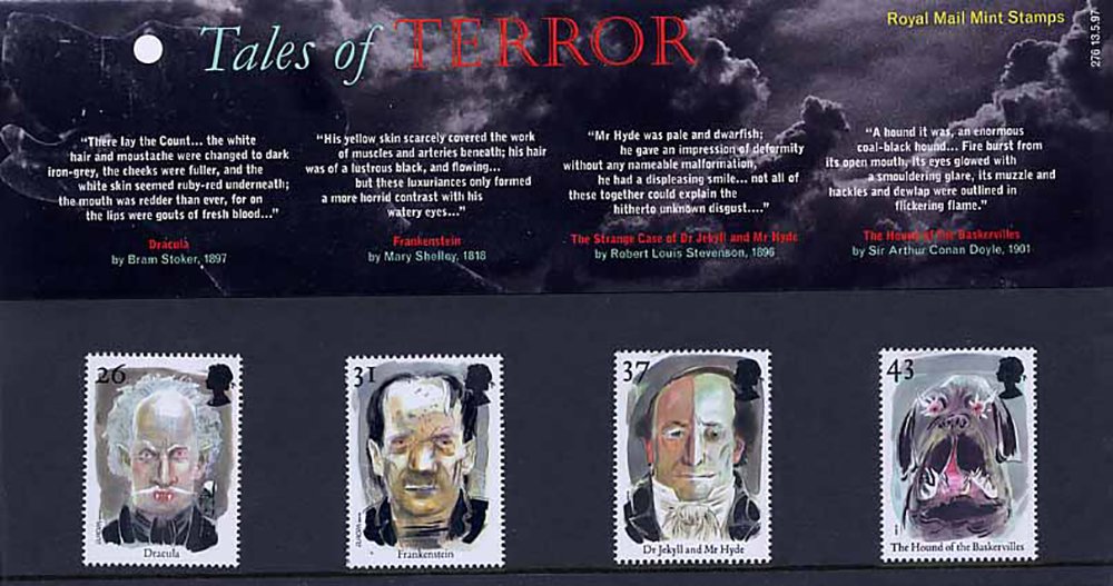 1997 Tales of Terror Presentation Pack PP241 (printed no. 276) - Royal Mail Stamps