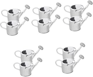 Toddmomy 10 Pçs Lata Regador Jarro Brinquedo Educacional Chaleira Folha De Ferro Prateado Balde De Rega Brinquedos Divertidos Para Crianças Pequenas Regador Para Crianças Brincar De Fingir