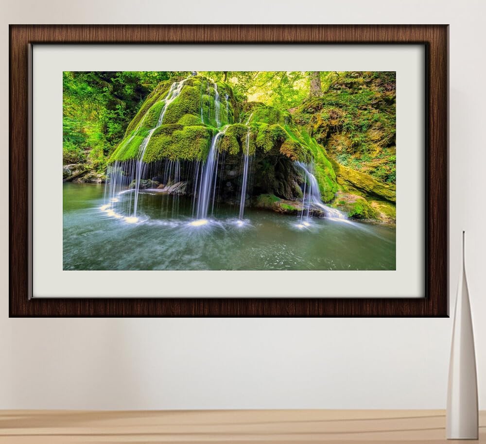 JVERF - JZZI26876 Romania Stones Waterfalls Bigar Moss| Self-Adhesive Painting | Frameless