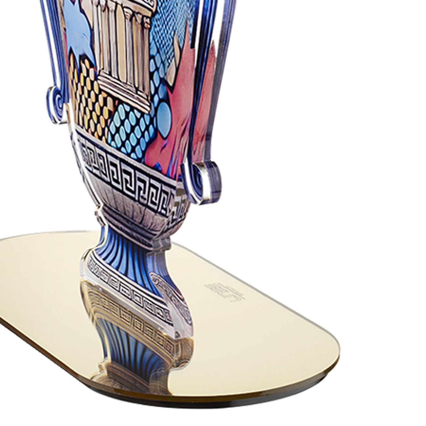 LINEE Recanati - GREEK POP Scultura Soprammobile Centrotavola Decorativo a Forma di Vaso in PMMA – Oggetto d’Arredo Ispirato all’Arte Greca per Casa e Ufficio – 28×51×13 cm circa – Made in Italy(UNO)