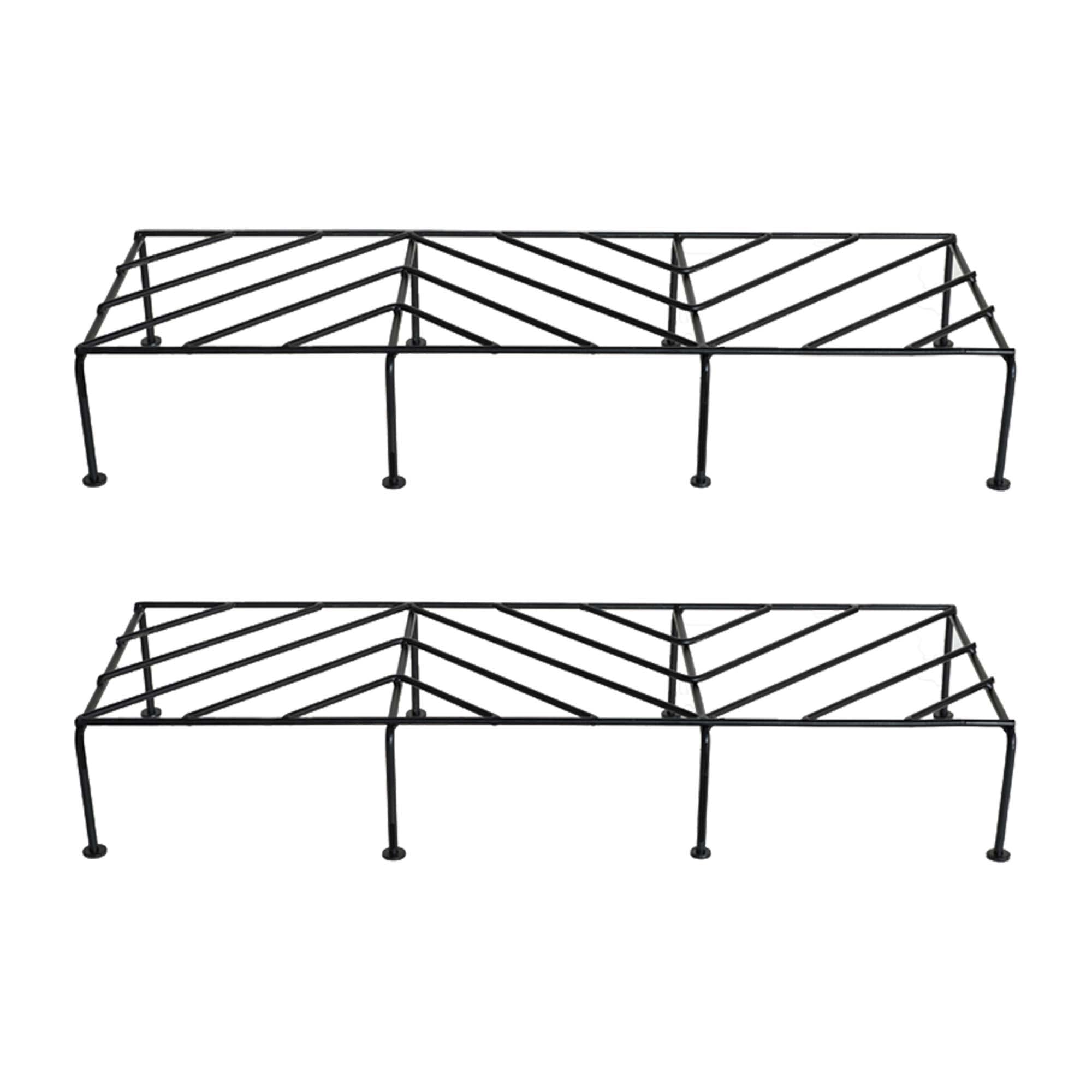 UGAOO Flower Pot Plant Stand for Balcony, Indoor & Outdoor Use - Rectangular 24 inches (Set of 2, Black) (B0BS6S8Z4T) Amazon Price History, Amazon Price Tracker