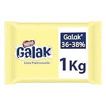 GALAK PROFESSIONALE Cioccolato Bianco, Blocco 1kg