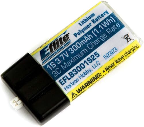E-flite 300 mAh 1S 37 V 25C LiPo Batería pH 15 Ultra Micro EFLB3001S25 Baterías de avión