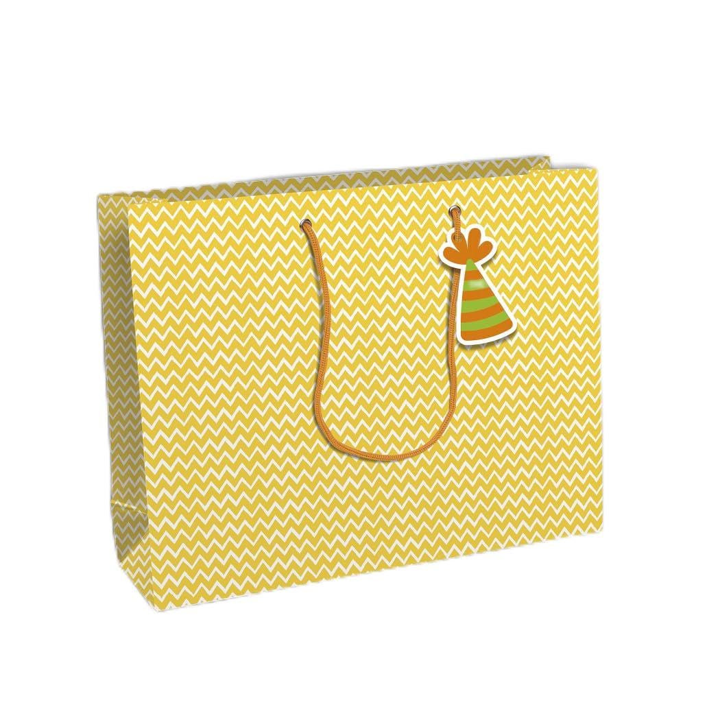Clairefontaine 32499-6Cpack Pack of 6 Kraft Gift Bags Shopping Format 37.5 x 11.5 x 27.5 cm 210 g Safari Design Gift Packaging Ideal for Games Board Puzzles