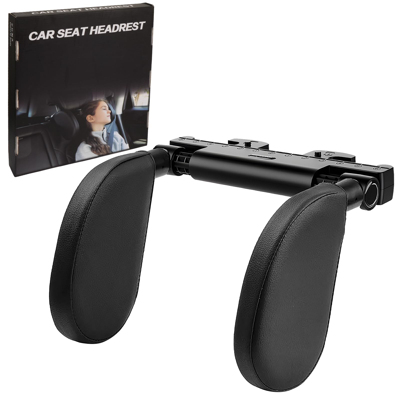 Repose Tete Voiture, Appuie Tete Voiture Rétractable et Détachable Réglable à 360° Oreiller Voiture Appui Tête Réglable 140-280mm Oreiller Voiture pour Enfants Adultes Voyage Appui-Tête
