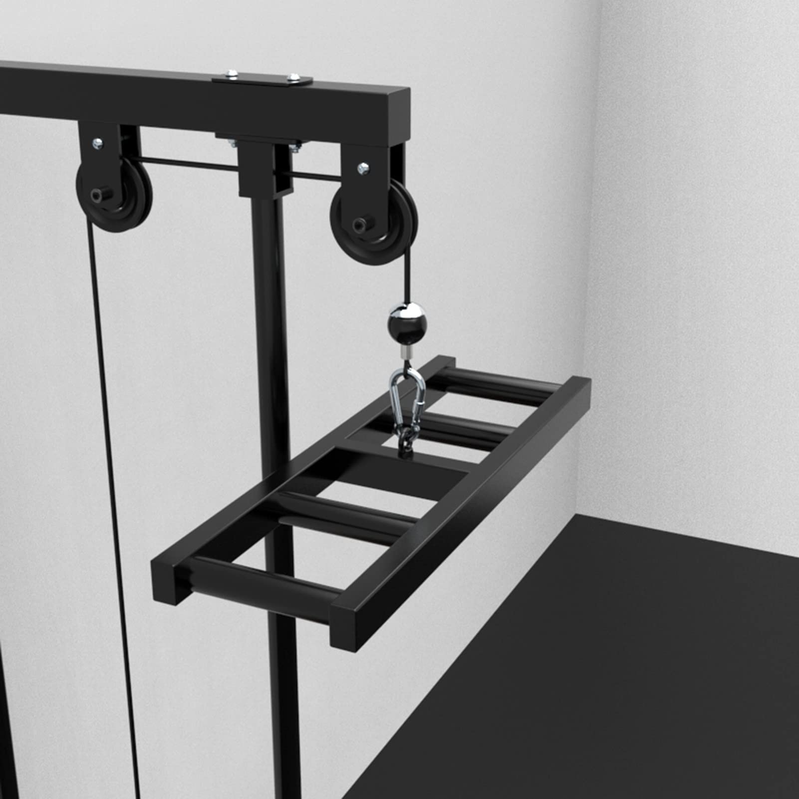 DYK&NX Staccabile LAT Pull Down Bar, Bodybuilding Tricep Giù Bar LAT Pull Down Bar, Palestra di Casa Pesi Allegati Cavo del Dispositivo - Nero