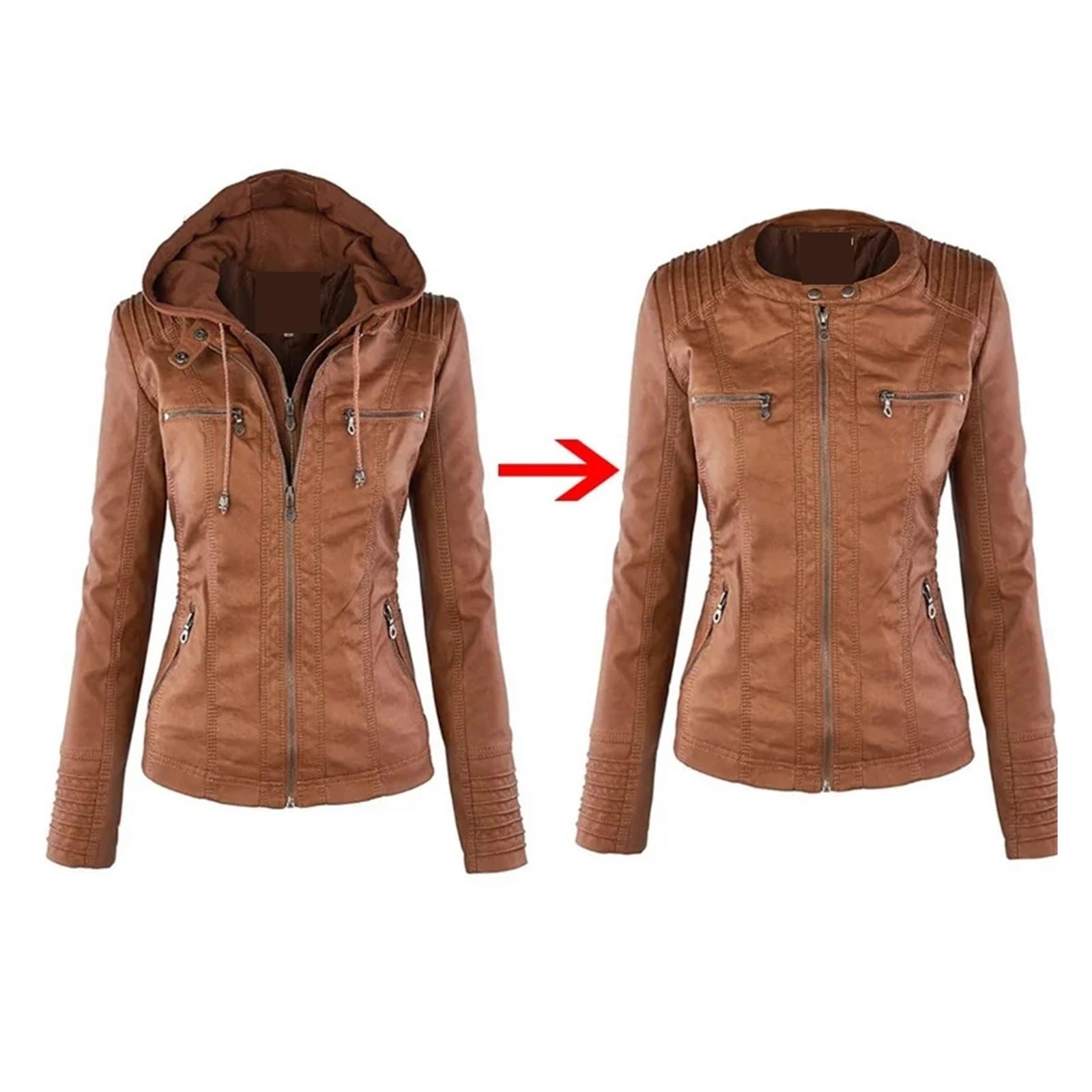 Chaqueta Cuero Mujer Faux Leather Jacket Women Basic Coat Female Winter Motorcycle Para salir