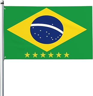 6 Stars Brasil 2026 flag Brazil 26 Brazilian Football Supporters Flags 3x5 Banner Yard Outdoor Decoration