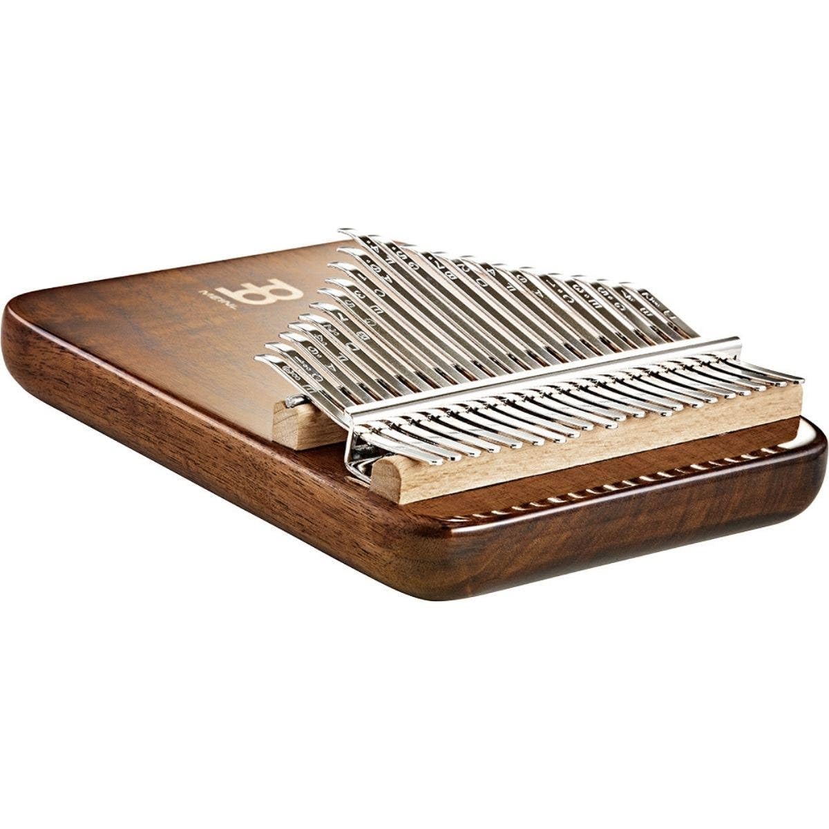 Sonic Energy Massivkörper Kalimba – C-Dur, 21 Töne – Schwarzes Walnussholz – Für Meditation, Yoga, Percussion – Inkl. Zubehör (KL2101S)