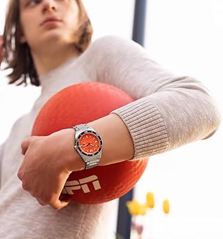 Buy Citizen Stainless Steel Eco-Drive Orange Dial Men's Analog