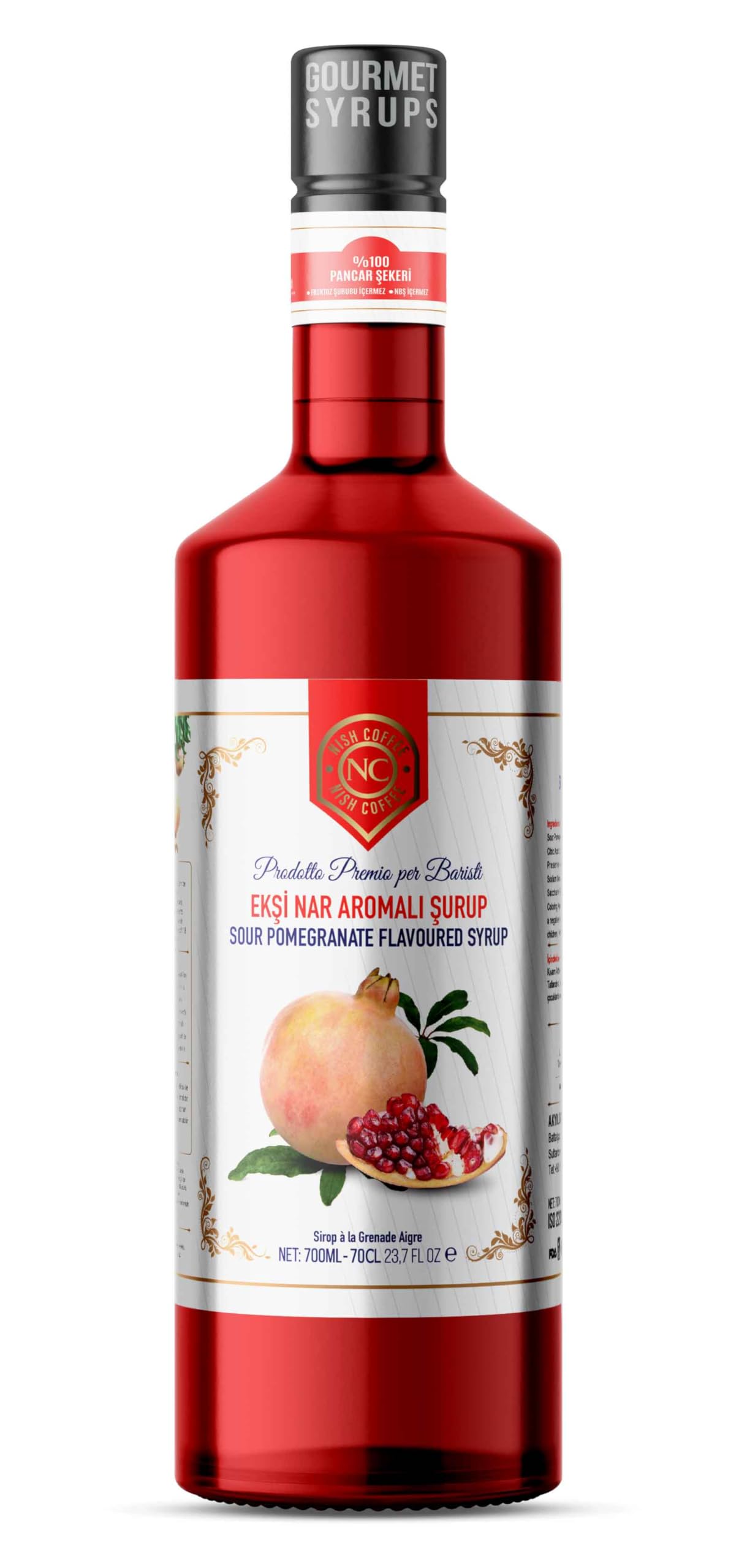 Nish Ekşi Nar Aromalı Şurup 700ML - P