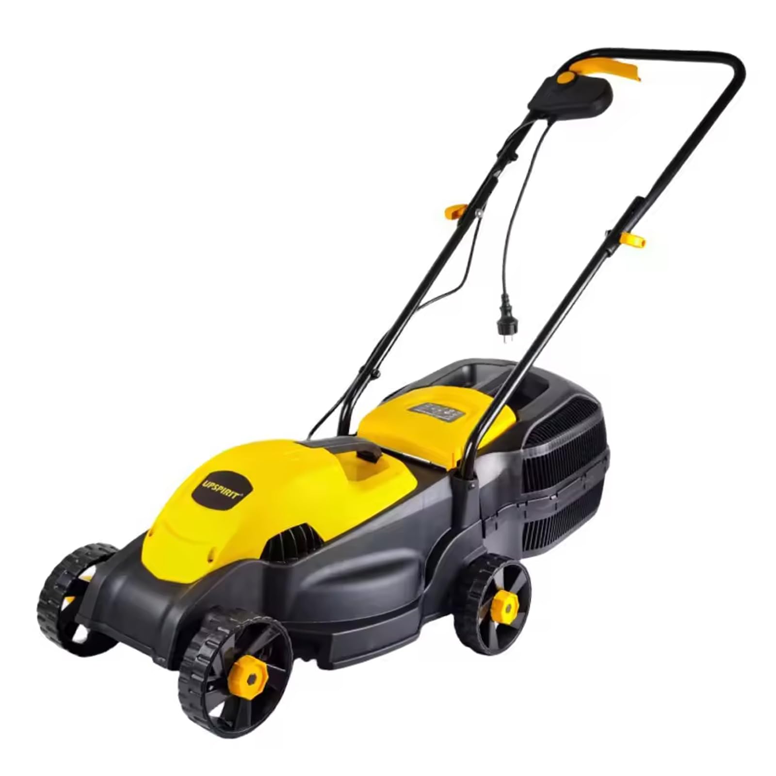 Kosiarka elektryczna, 1200 W, szerokość koszenia 32 cm, pojemność pojemnika na trawę 30 l, składana na płasko, regulacja wysokości, kosiarka akumulatorowa, do ogrodów o powierzchni do 1000 m²