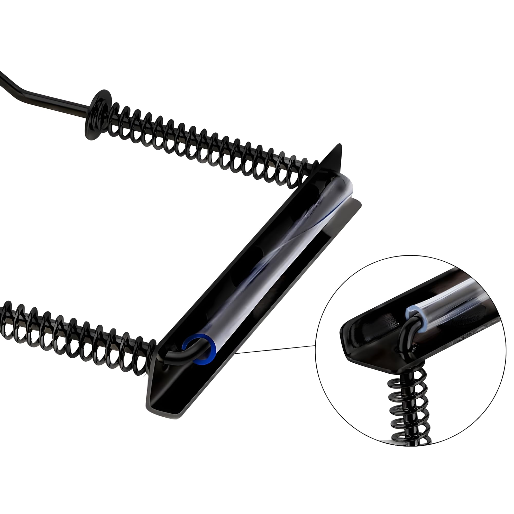 Support d'harmonica RuiJOTWAT à 10 trous avec pince de cou réglable en métal Support d'harmonica à 10 trous à suspendre au cou