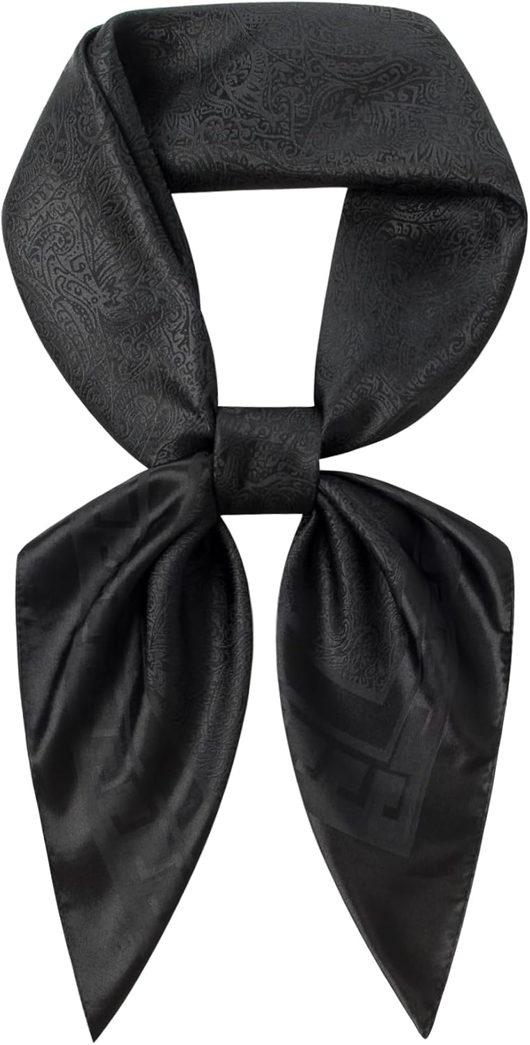 35" Men's Large Square Jacquard Scarf - Cowboy Wild Rugged Style, With Gift Packed - Image 4