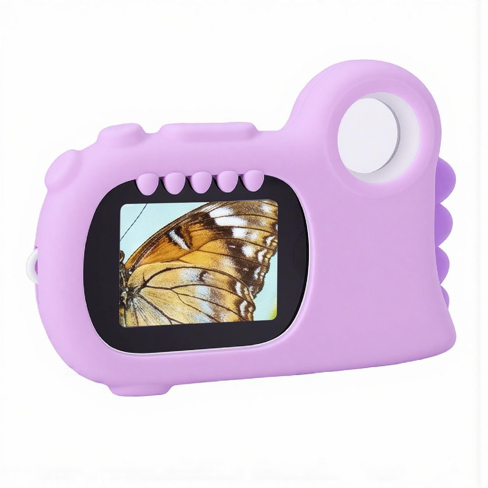 AMONIDA Microscopio Digitale per Bambini Microscopio USB Portatile Ingrandimento 1000X con Schermo da 2 Pollici 8 Luci LED per Apprendimento Scientifico Regalo Educativo