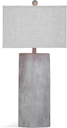 Miniatura 3 de Bassett Mirror L3302TEC Stone Jonas Lámpara de mesa, gris