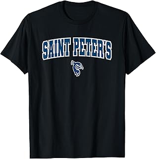 Saint Peter's University Peacocks Arch Logo T-Shirt