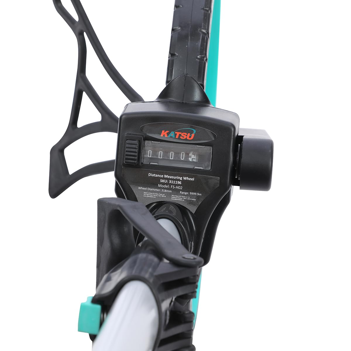 KATSU Distance Measuring Wheel 9999.9m with Wheel Brake