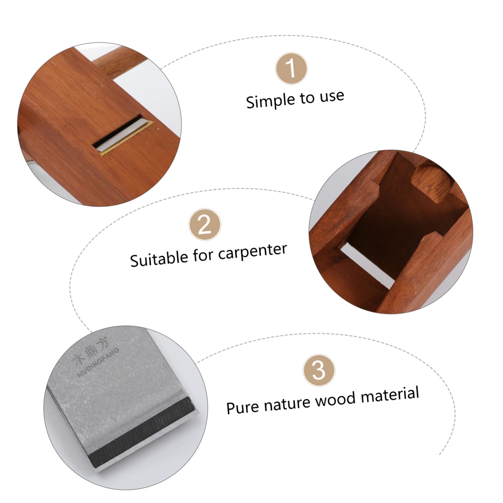 Homoyoyo Pialla Manuale Per Legno Lama in Metallo Utensile Per Lavorazione Del Legno Piallatrice a Mano Per Carpentieri e Falegnami