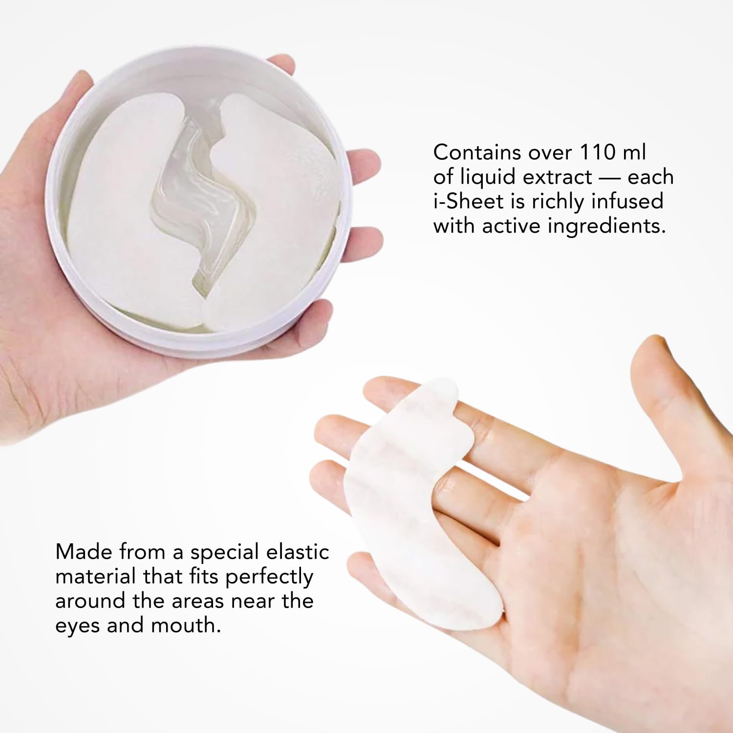 Spa Treatment NMN Stretch iSheet 60 fogli, toppe sotto gli occhi per occhi e cerchi scuri, maschera per gli occhi, maschera sotto gli occhi, strinkles, eyebag, maschere per occhi per cerchi scuri e