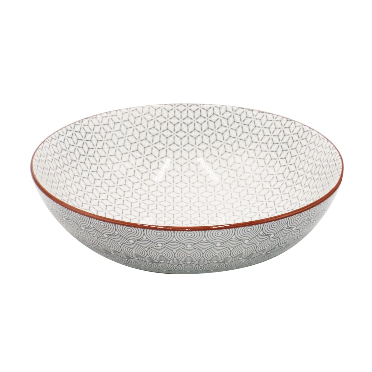 Ard'time Lot De 6 Assiettes à Dessert Collection SLOW - Petites Assiettes Porcelaine Blanches Et Grises Élégantes