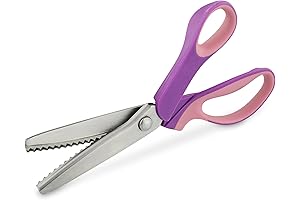Pinking Crafting Scissors Heavy Duty – 9.2 Inch Purple Pink Craft Scissors