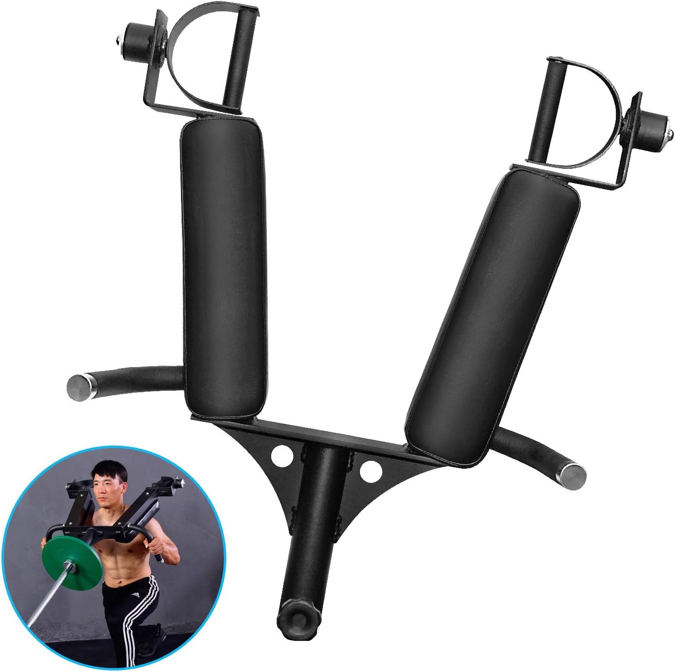 AticaSport T-bar Landmines Attachment Handle Squat Olympic Barbell Insert Shoulder Multi-Grip Rowing Large Gym Fitness Equipment