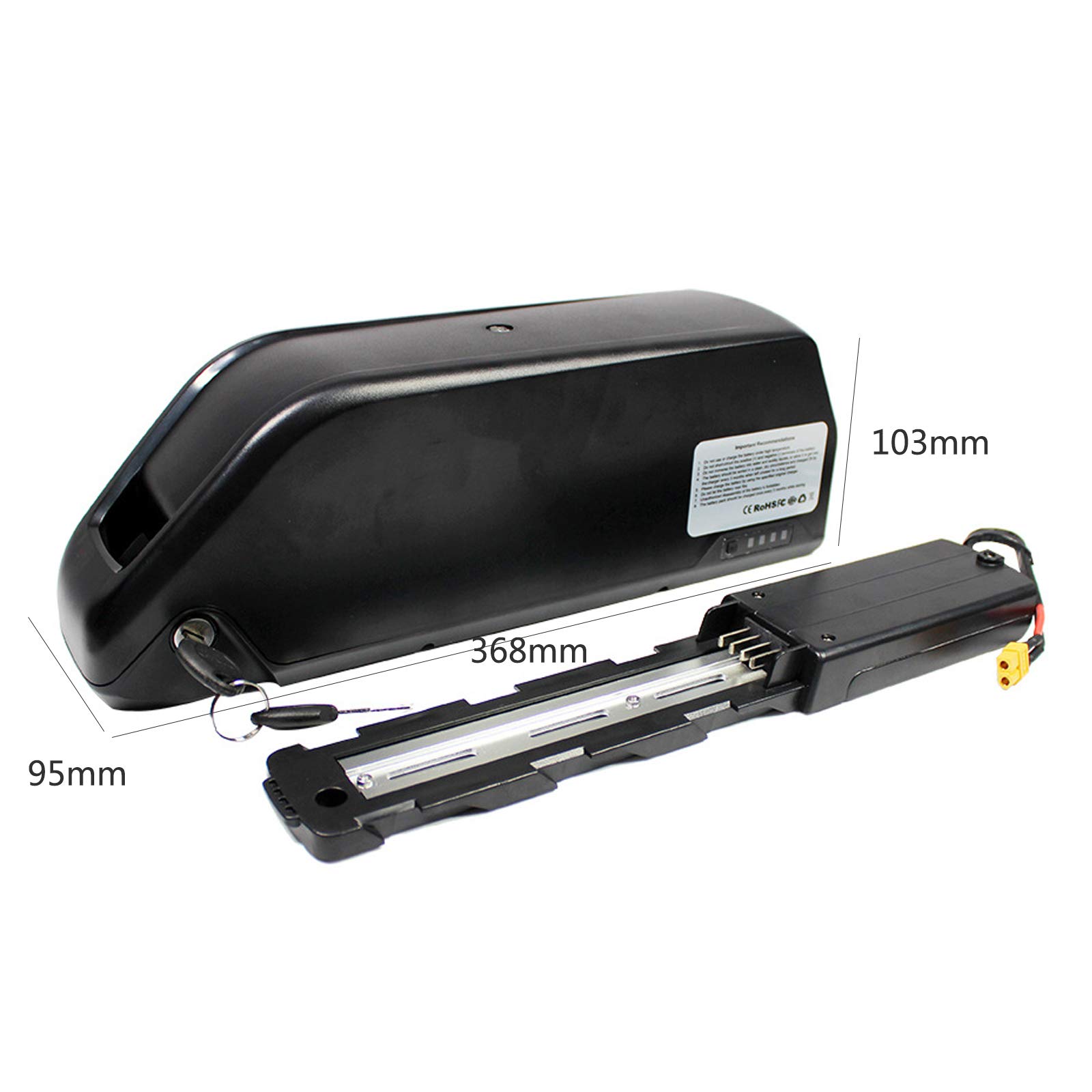 電動自転車用バッテリー 48V 鍵と充電付き Amazon | 48V 19.2Ahリチウムイオンバッテリー、ポータブル