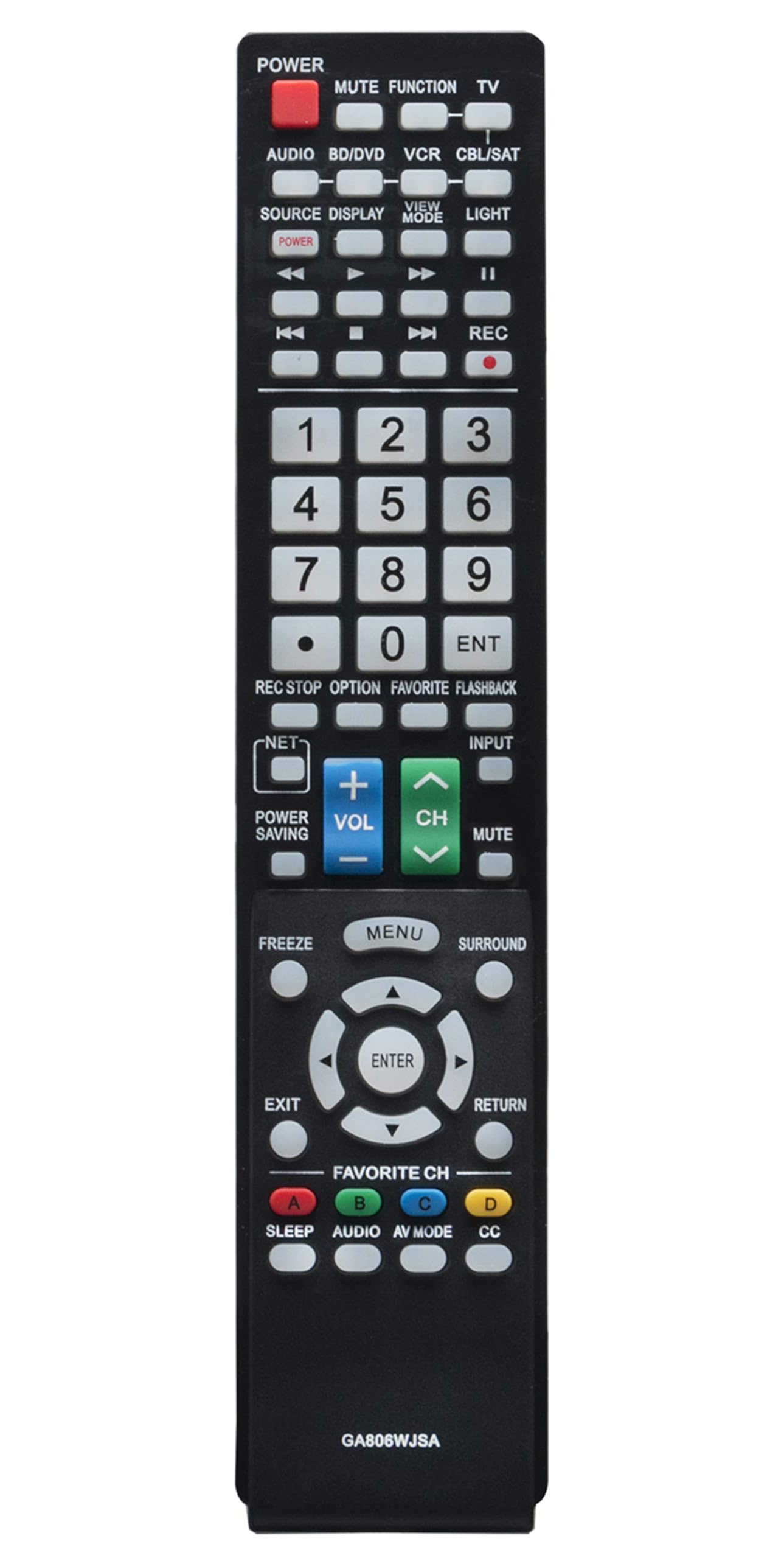 New GA806WJSA Replaced Remote fit for Sharp Aquos LCD TV LC-40LE700 LC-40LE700UN LC-46LE700 LC-46LE700UN LC-52LE700 LC-40LE700UN SXV-4035