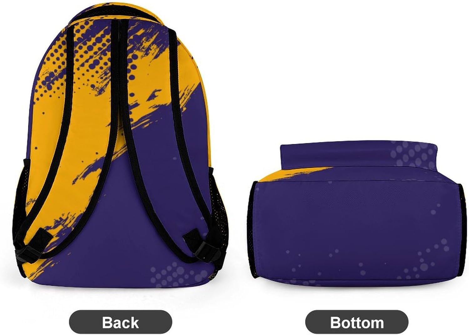 Custom School Backpack High Capacity Student Bag Basketball City Gifts for Kids Backpack Men Women, Add Name & Number