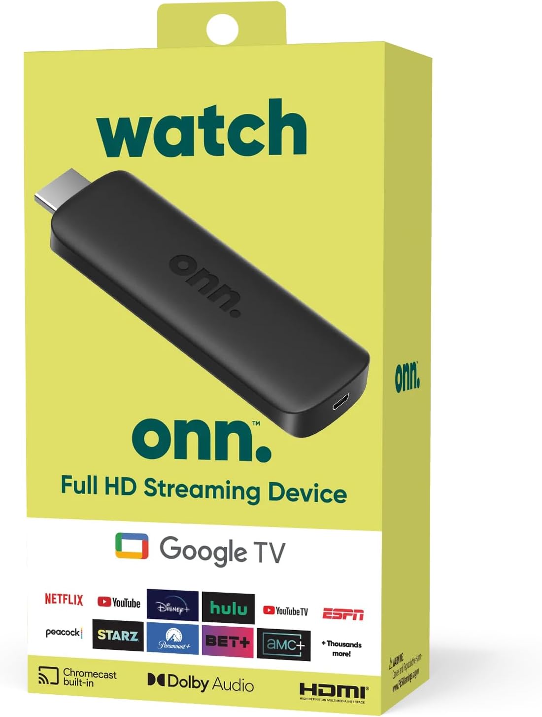 Android TV Full HD Streaming Device (New, 2023)