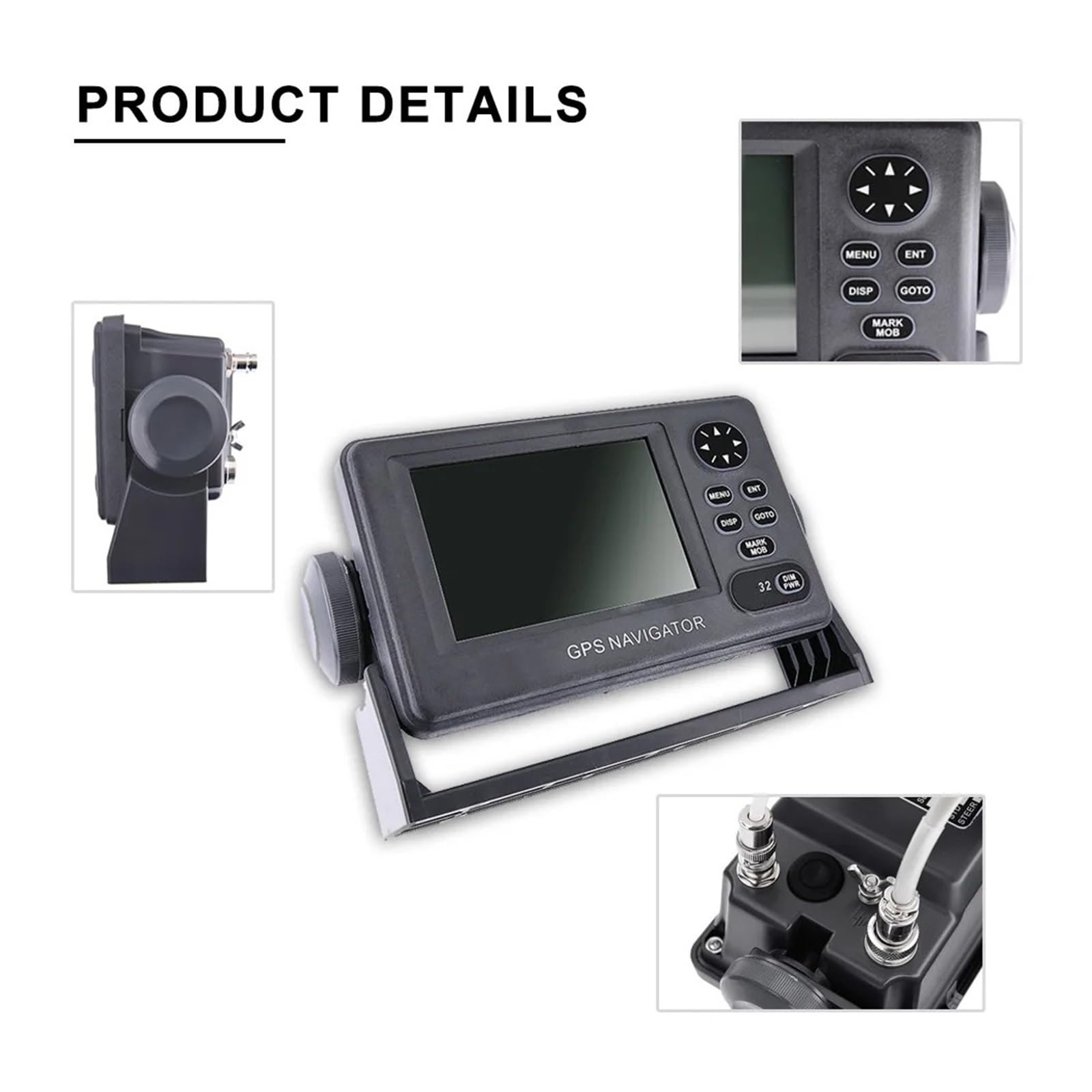Nawigator LCD GPS Do Łodzi, Ploter Map, Lokalizator, Odbiornik Pozycjonujący Precyzyjna Nawigacja