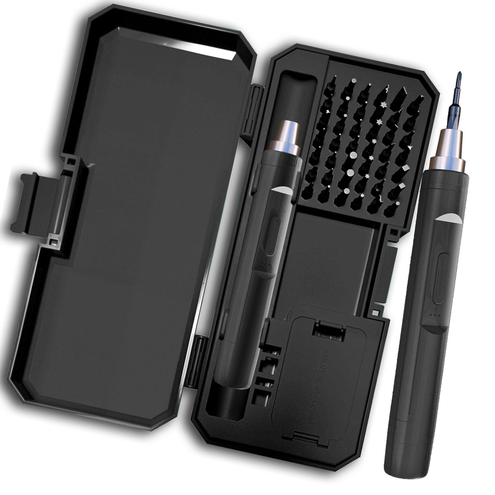 Efficient 42 in 1 Reversible Electric Screwdriver Set Tip Durability for Quick Task Completion Carrying Case Electric Screwdriver