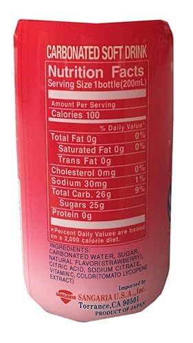 Miniatura 2 de Sangaria Ramune Premium - Refresco carbonatado de 6.76 onzas líquidas por botella (fresa, 6 botellas)