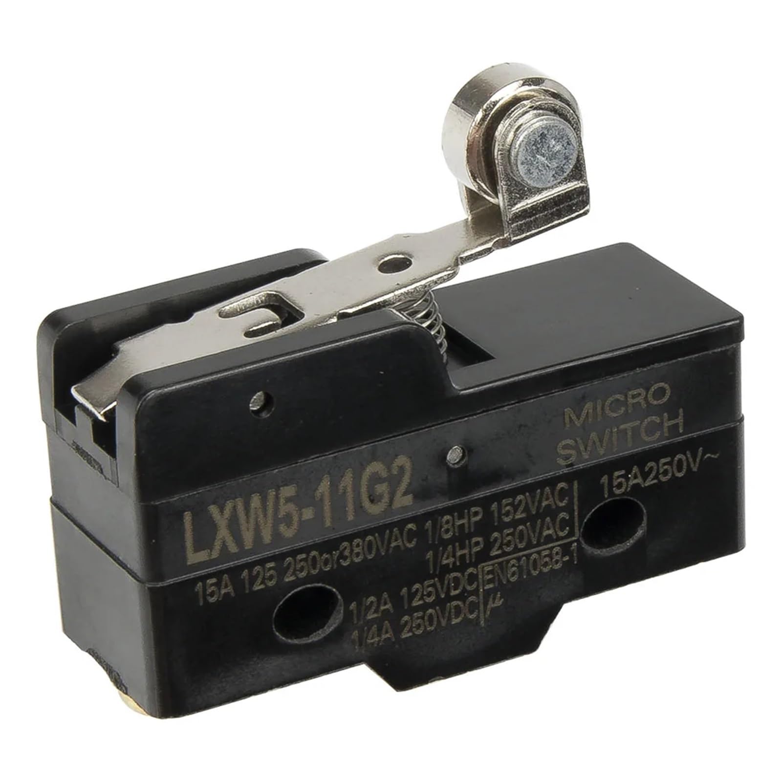 JGNAYRKJQI 10pcs/lot LXW5-11G2 Short Hinge Roller Lever Micro Switch LXW5 Series Reset Limit Switch momentary Travel Switch(Silver)