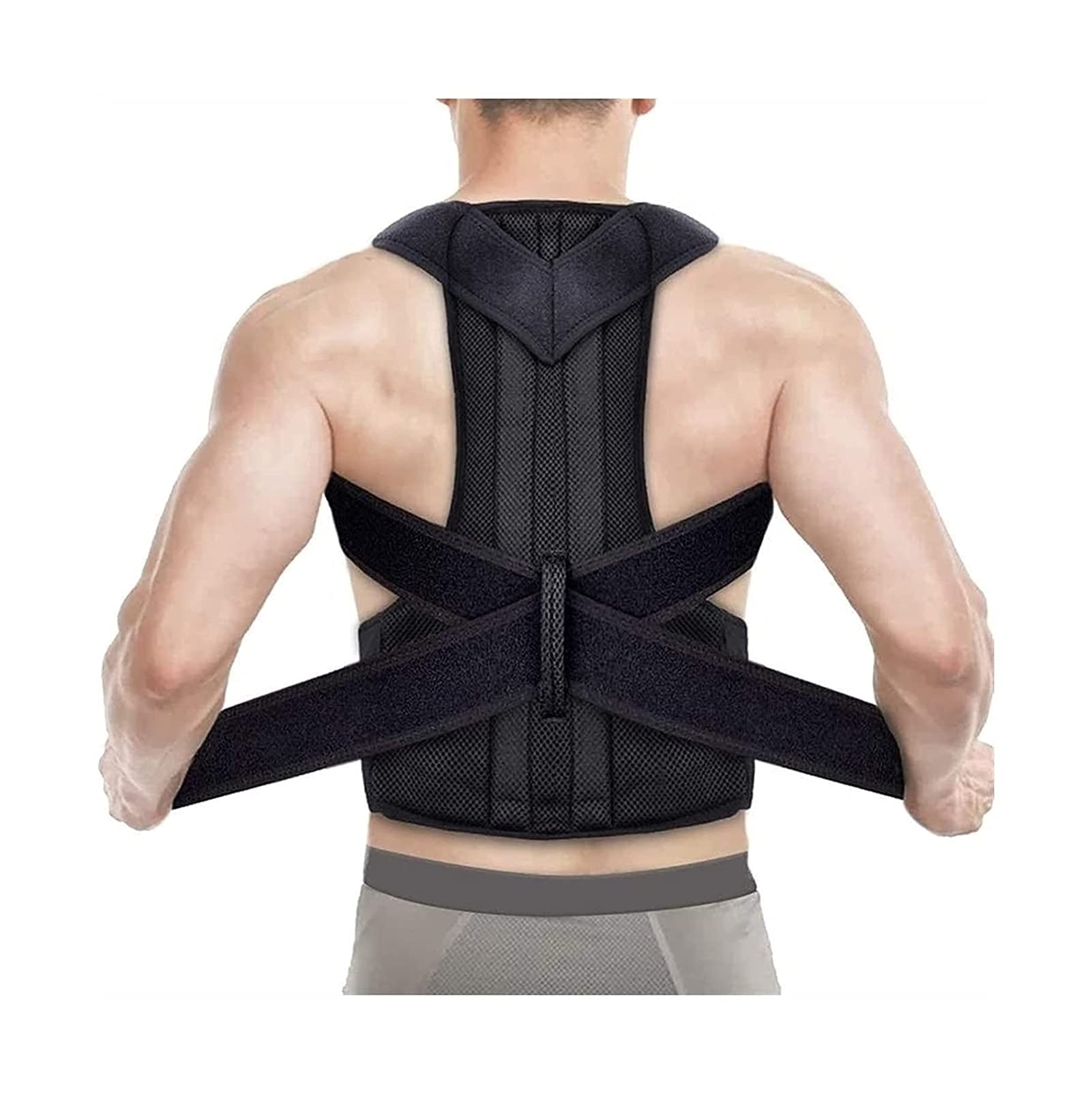 Correttore Posturale Schiena Completa Supporto Lombare Spinale Raddrizzatore per Uomo Donna e Bambino Traspirante Regolabile per Collo Spalla (Dimensioni : 4XL) (Dimensioni : Large),Correttore