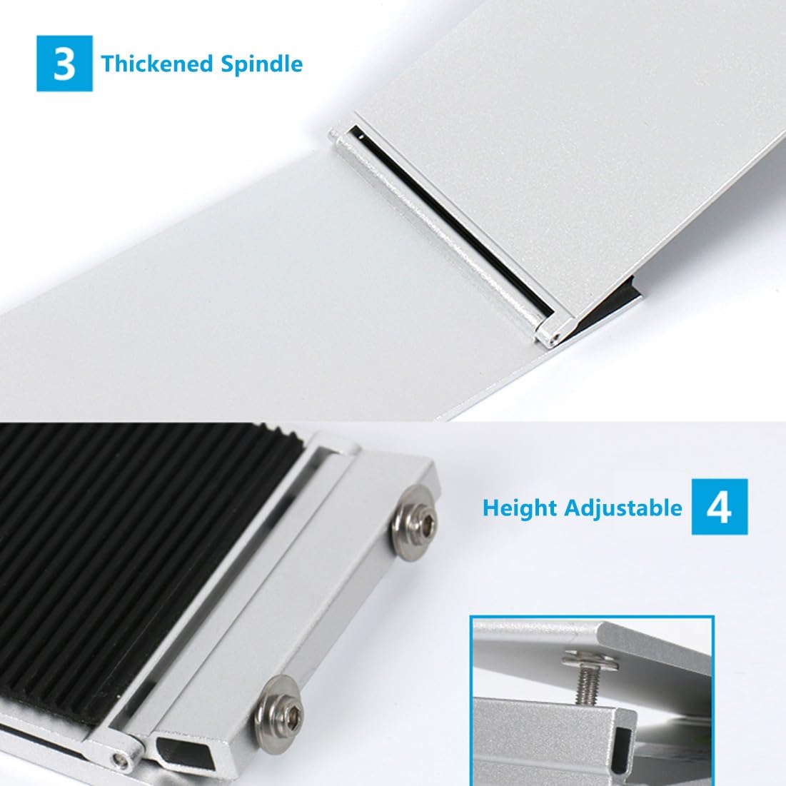 Rampa de Aluminio para Umbral, Rampa Portátil para Silla de Ruedas, Rampa Antideslizante para Minusválidos de Altura Ajustable para Escaleras de Casa, Baño, Cocina