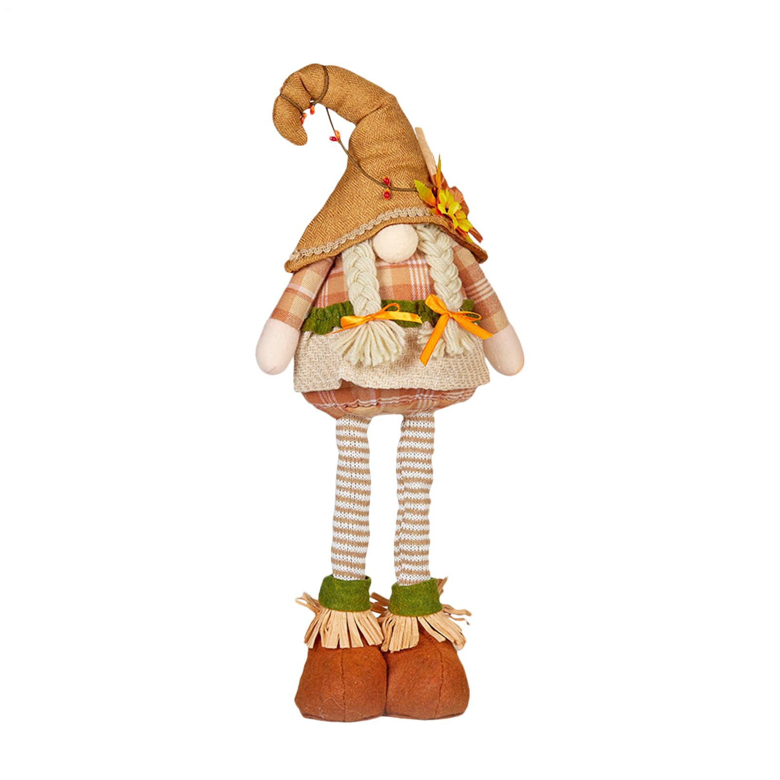Generisch Herbstdeko Wichtel Ausziehbaren Beinen Herbst Dekoration Wichtel Figuren Für Thanksgiving Und Herbst Dekoration 37-50 cm