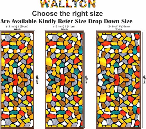 Privacy Vinyl Frosted Window Film Glass Sticker Self-Adhesive Film Tint Wallpaper Opaque Sheet for Glass Privacy Cover Window, Door, Office, Home.| Anti-UV. (16x36 Inch, Shinny Stones) - Image 3