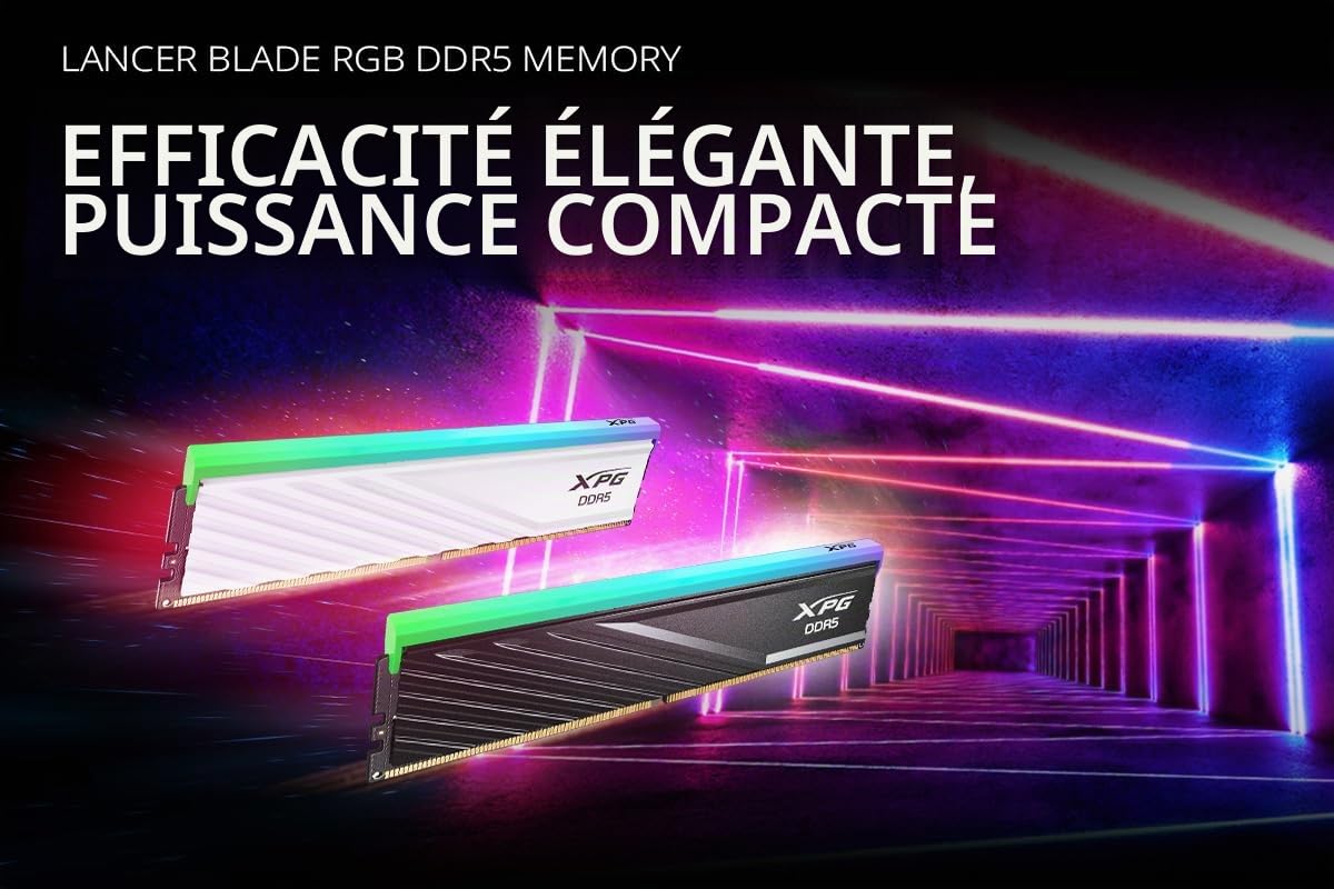 XPG Lancer Blade RGB DDR5 6000MHz 32Go (2x16Go) Kit Mémoire