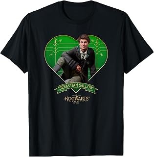 Harry Potter Hogwarts Legacy Sebastian Sallow Heart T-Shirt