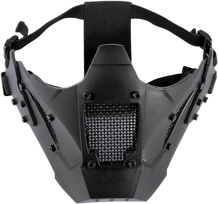Airsoft Steel Mesh Mask Lower Face ZM07 (Black), Masks Amazon Canada