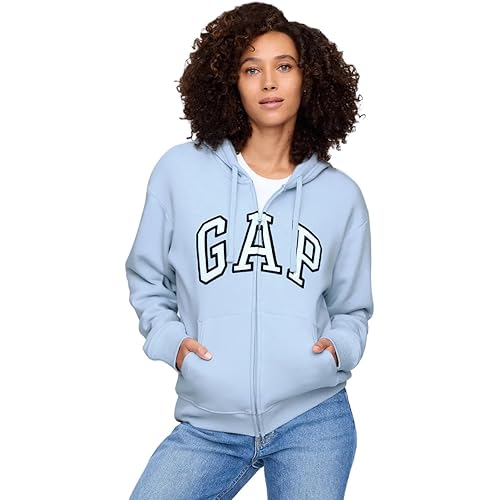 GAP Women's Logo Hoodie Hooded Full Zip Sweatshirt