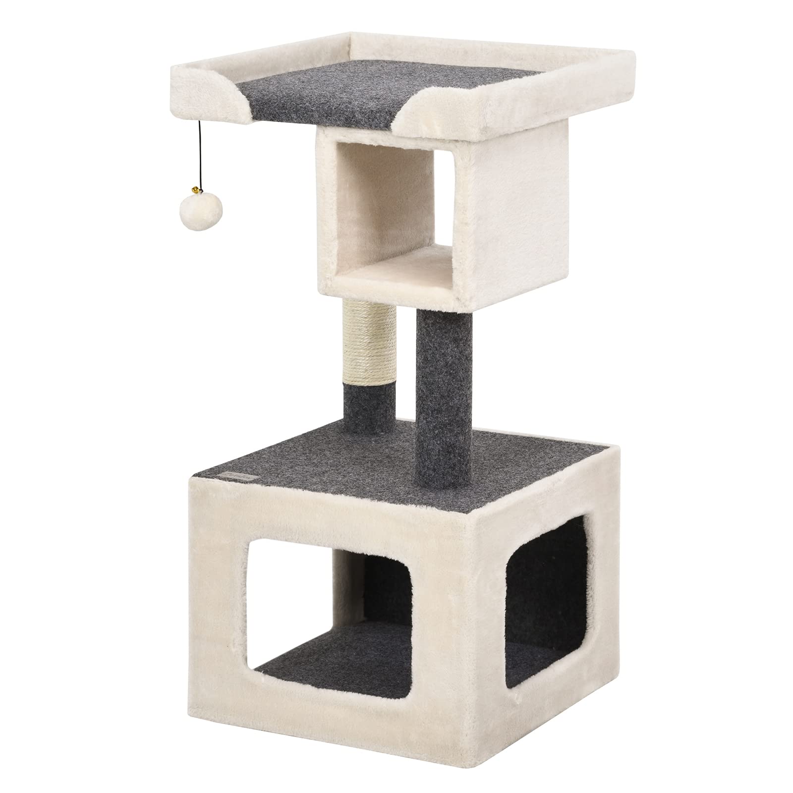 GOPLUS Arbre à Chat 80 CM en Bois