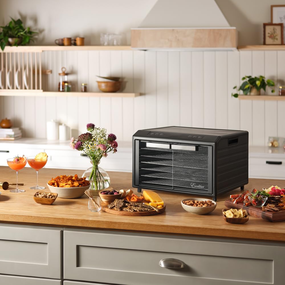 Déshydrateur Excalibur Sélect 6 plateaux Inox - DH06SCSS33F