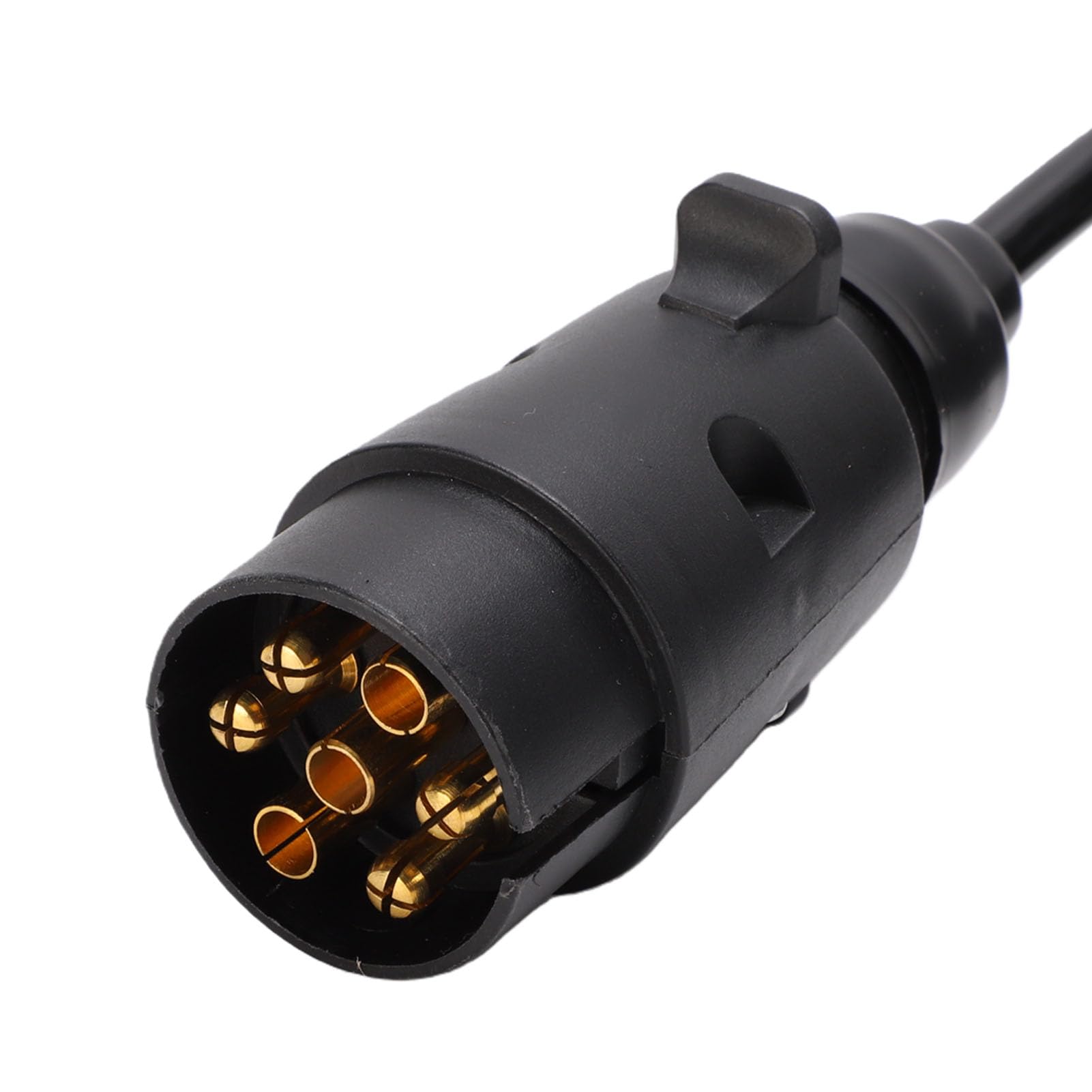 Aramox Przewód Przedłużający, Wtyczka 7-pinowa, Gniazdo 13-pinowe, Spiralny Adapter Wtyczki Przyczepy Kempingowej do Kamperów, Przyczep Kempingowych, 9,84 Stopy