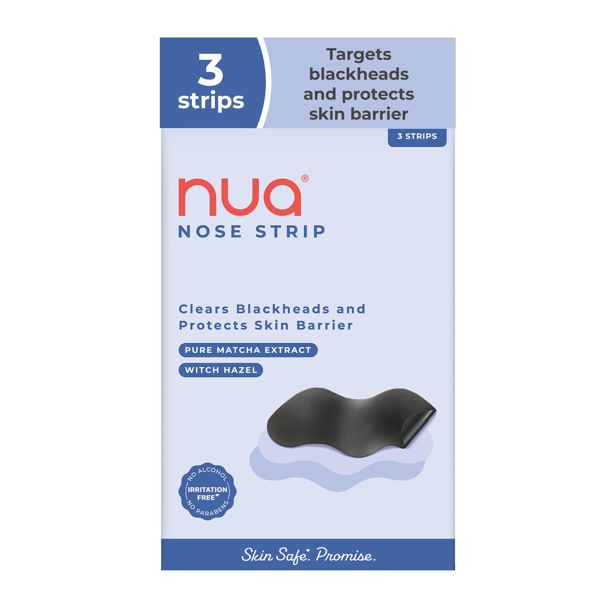 Nua Nose Strip | Removes Blakcheads & Whiteheads | Absorbs Excess oil & Sebum | Pure Matcha and Witch Hazel | 100% Natural Extracts | Works within 10 minutes | Protects Skin Barrier | Safe on Skin-image-30